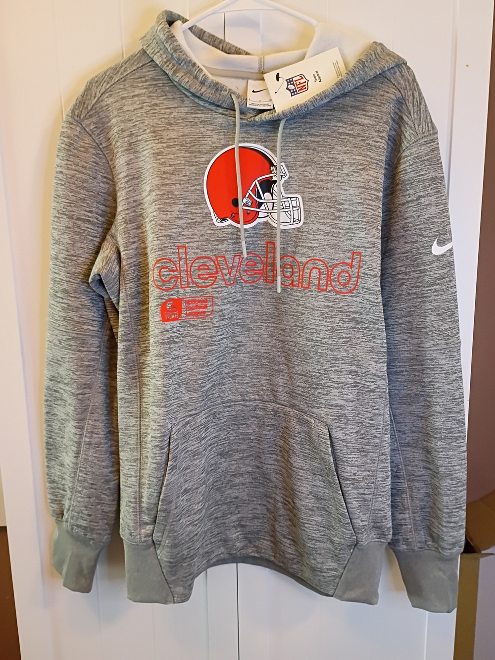 Nike Cleveland Gray Heather Pullover Hoodie